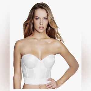 Dominique Women's Noemi Backless Strapless Bustier Bridal Bra 36DD